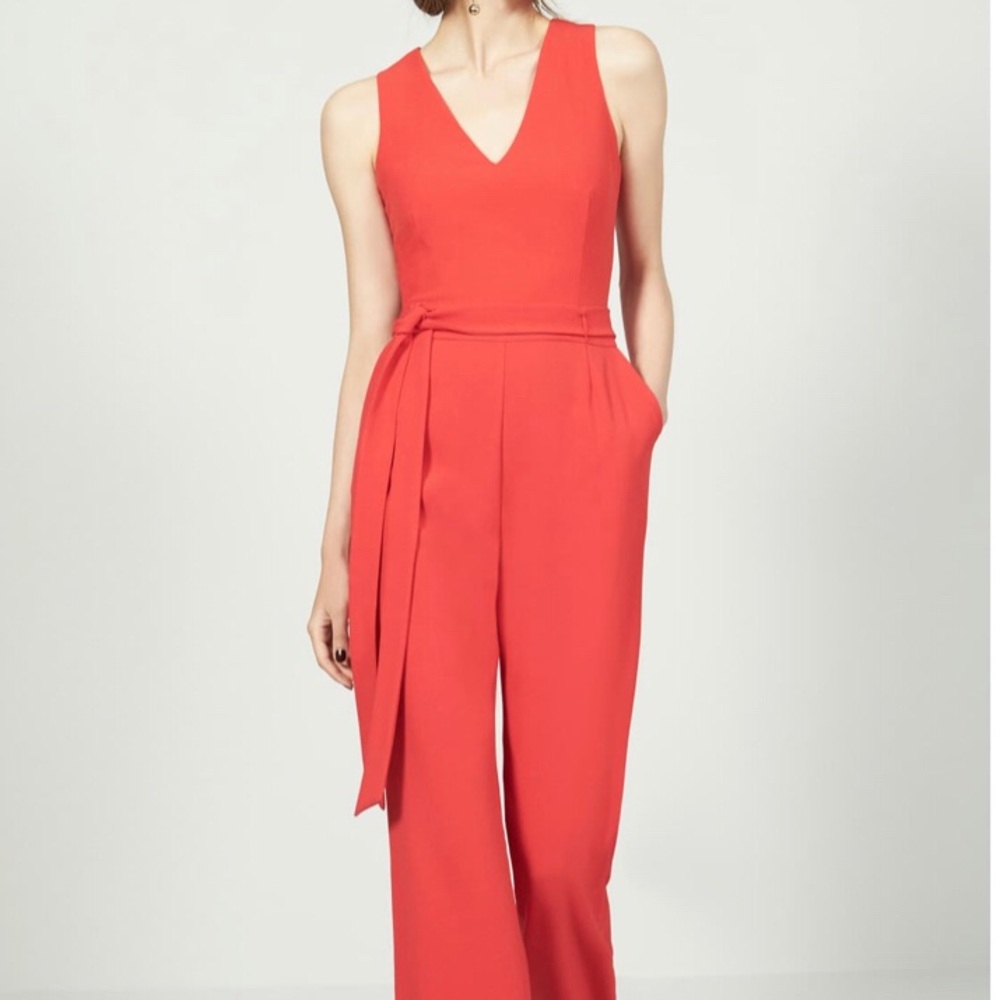 Vince Camuto Tie-Front Wide Leg Jumpsuit